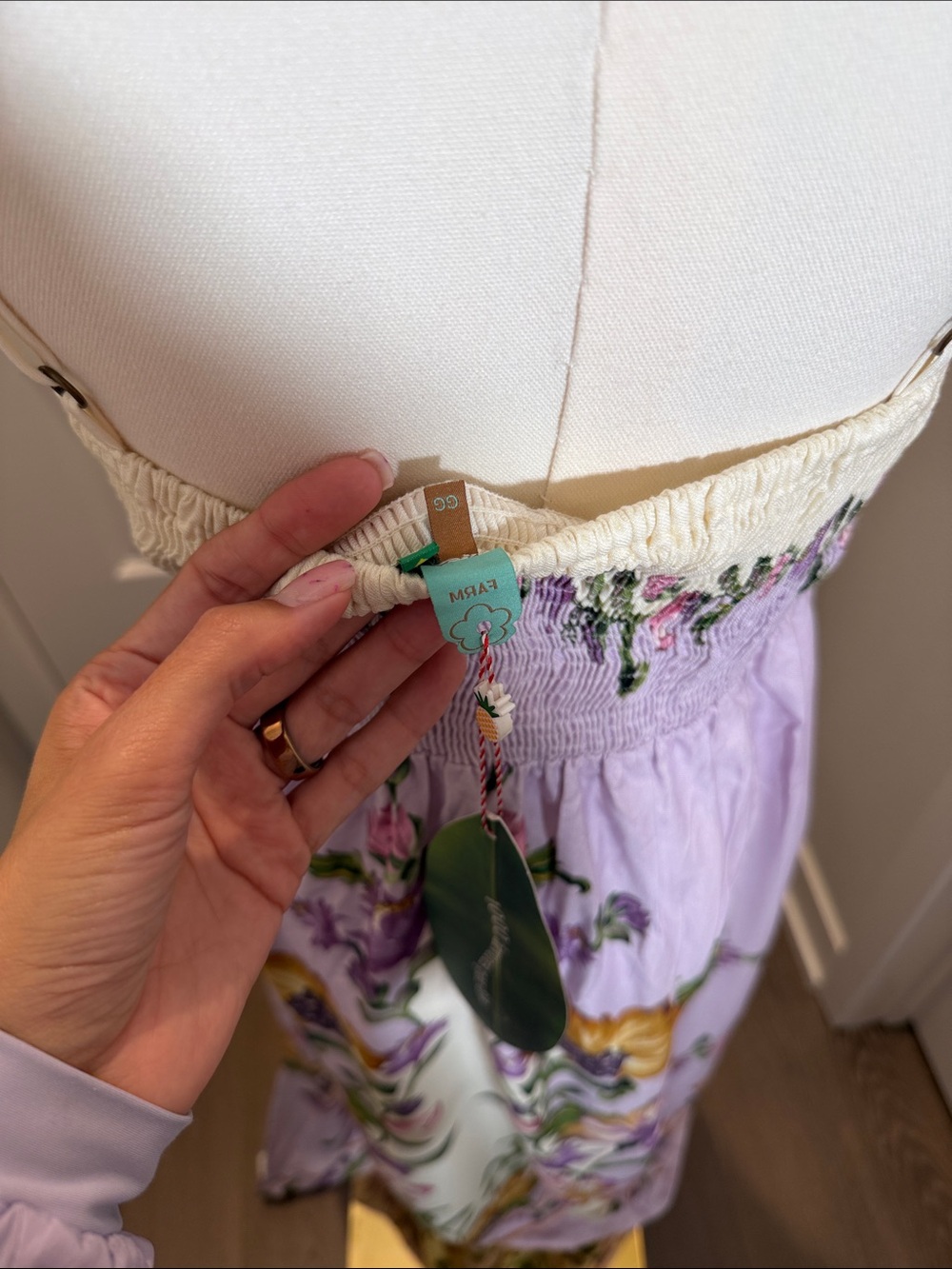 FARM Rio Lilac Maxi Dress Size XL - Picture 7 of 8